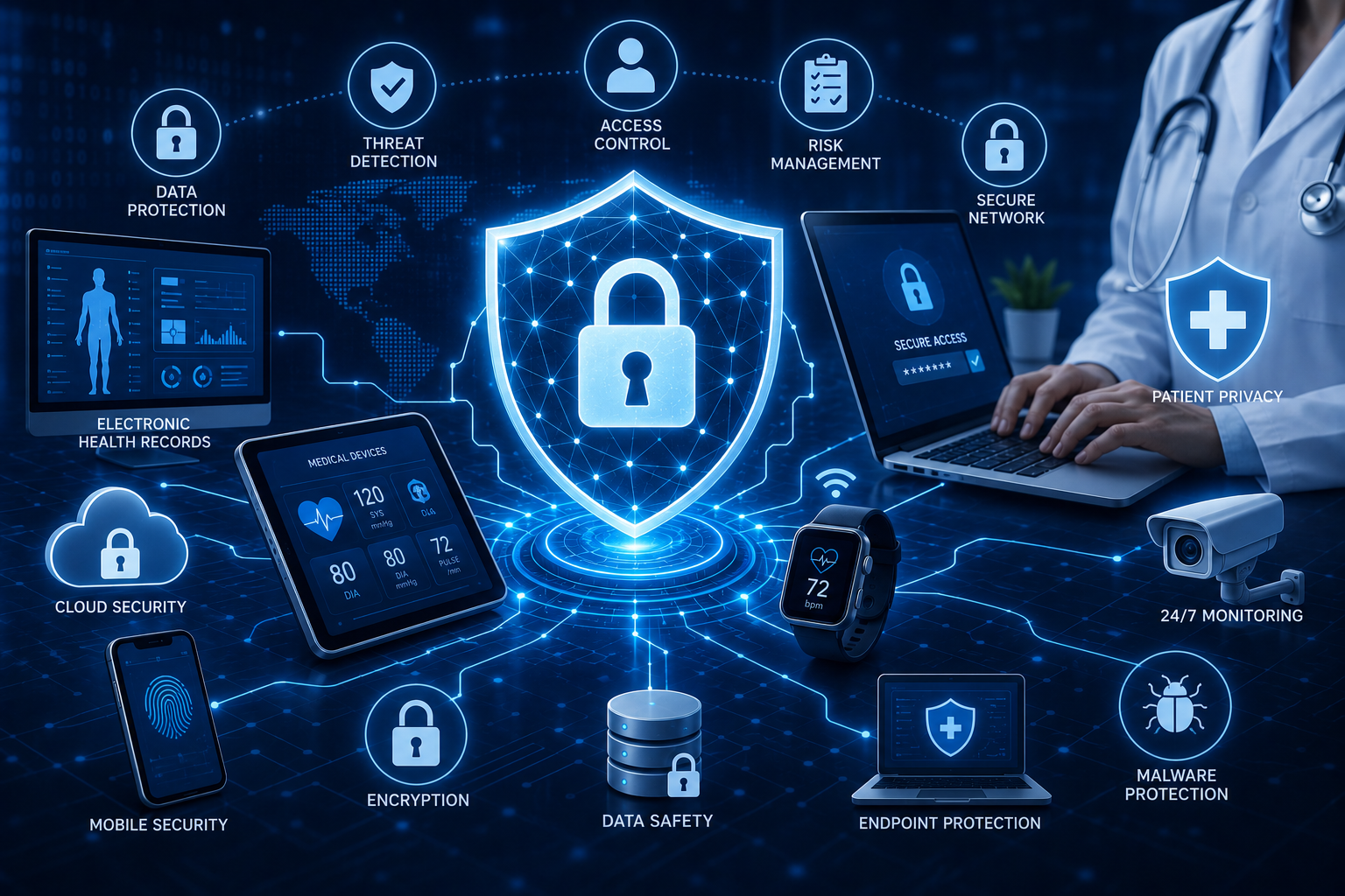 Cyber Security for Safe Digital Healthcare